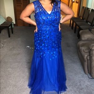 Cobalt blue gown